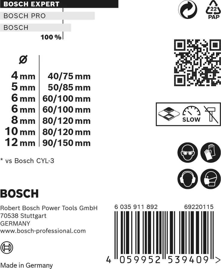 Set De Brocas Expert Cyl Multiconstruction Bosch Professional