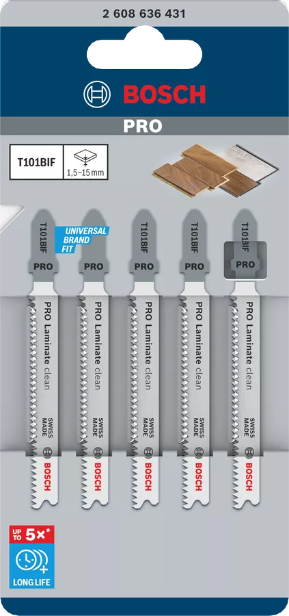 PRO Laminate Clean T101BIF Jigsaw Blade Bosch Professional