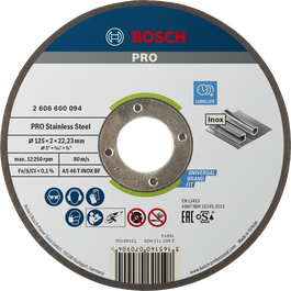 PRO Stainless Steel Bonded Cutting Disc