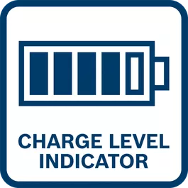 L'indicateur de niveau de charge de la batterie indique le niveau de charge restant de la batterie