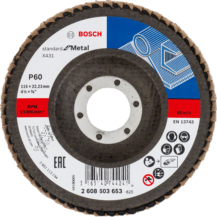 X431 Standard for Metal Flap Discs Angled Version Bosch