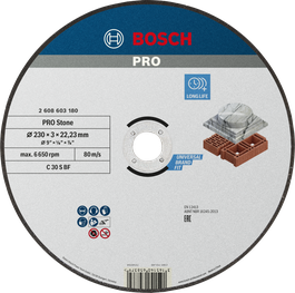 PRO Stone Bonded Cutting Disc