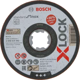 Disque à tronçonner X-LOCK Standard for Inox