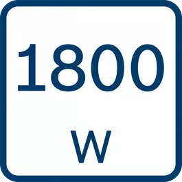 Nennaufnahmeleistung 1800 Watt 