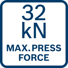  Max. Anpresskraft 32 kN