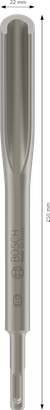 PRO SDS plus Hollow Gouging Meißel