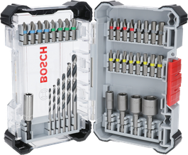 Extra Hard Schrauberbit‑ und Metal HSS Bohrer-Set, 35‑tlg.