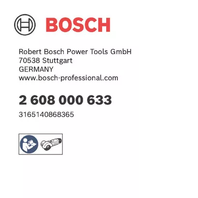 Bosch logo, Postal address, Electronic address, Safety icons