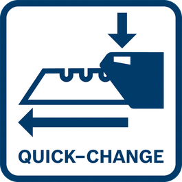  Quick-Change, changement rapide, changement de lame