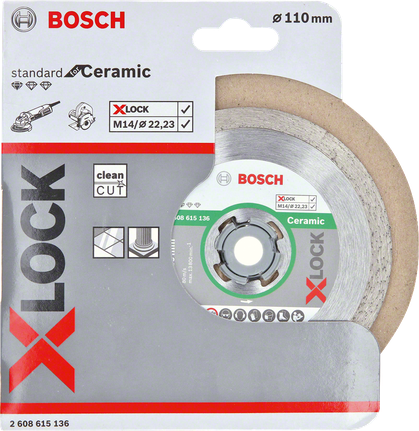 Disque à tronçonner diamanté Best for Ceramic 110mm Bosch