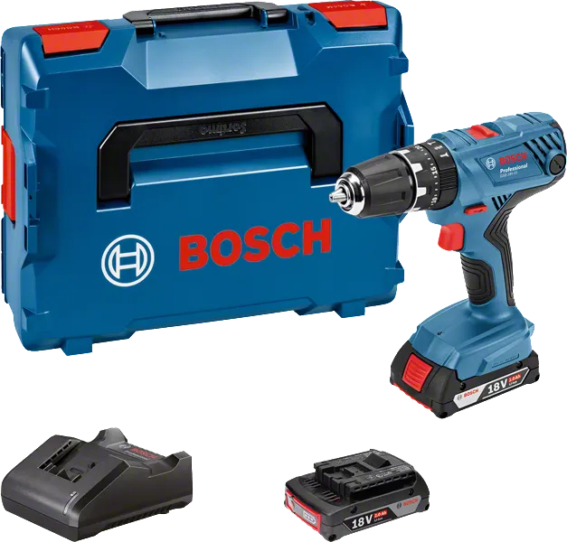 Bosch Professional GSB 18V-21 perceuse-visseuse à percussion sans fil 18V +  2 batteries