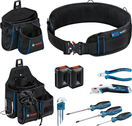 Ceinture porte-outils et set d’outils à main