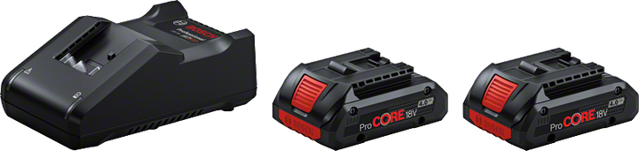 2 batteries ProCORE18V 4.0Ah + GAL 18V-40