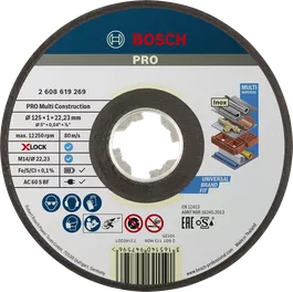 Disque à tronçonner aggloméré PRO Multi Construction