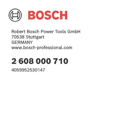 Bosch logo, Postal address, Electronic address, Safety icons