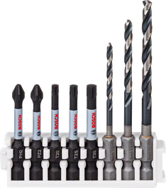 Pick and Click Impact Control HSS spiraalboor- en schroefbitpack