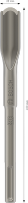 PRO SDS max Hollow Gouging beitel