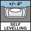 Self Levelling Самонівелювання ± 4°
