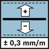 Похибка нівелювання 0,3 мм/м Похибка нівелювання ± 0,3 мм/м