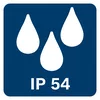 IP 54 - Protection contre les poussières et les projections d’eau 