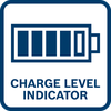 Indicatore del livello di carica della batteria indica il livello residuo di carica della batteria