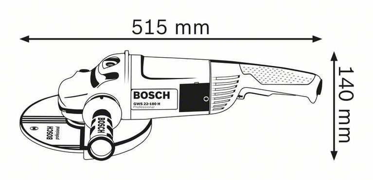 Amoladora Angular Bosch GWS 22-180 LVI