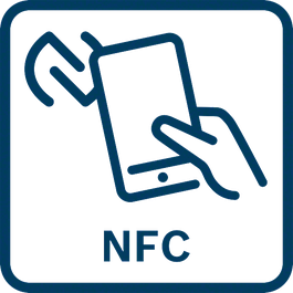  A comunicação por campo próximo permite a comunicação entre ferramentas e dispositivos eletrônicos. A NFC oferece uma solução de conexão sem fio simplificada e acessível para fabricação inteligente