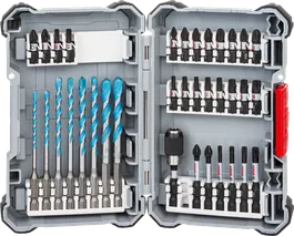 Pick and Click MultiConstruction Drill and Impact Control Schrauberbit-Set, 35-teilig