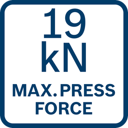  Max. Anpresskraft 19 kN