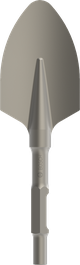 PRO HEX 30-4C Spatmeißel, gerundet