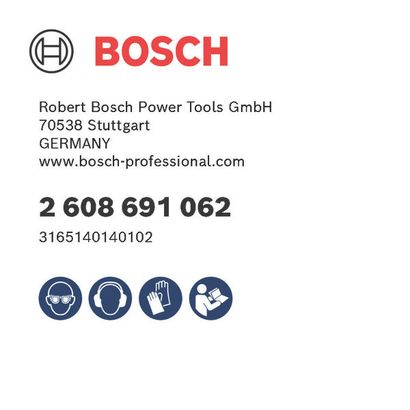 Bosch logo, Postal address, Electronic address, Safety icons