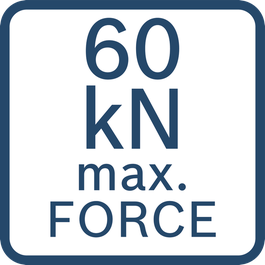  Force maxi de 60 kN