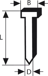 Chiodo per finitura, 20° 1,6/16 g