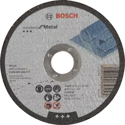 Bosch Professional 1 disco de corte con bloqueo en X para rueda de metal de  diamante experto (para hierro fundido, Ø 4.921 in, accesorios amoladora