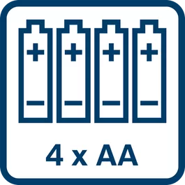 Napájení přes 4× baterie AA 
