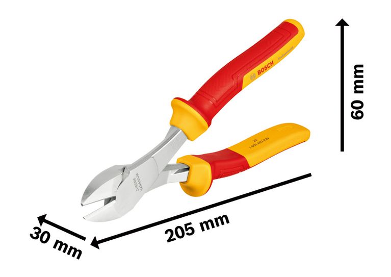 Boční štípací kleště s velkou pákou VDE 200 mm