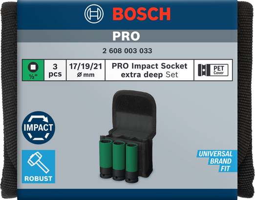 Sada PRO Impact Socket Set