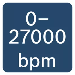  0–27 000 úderů/min