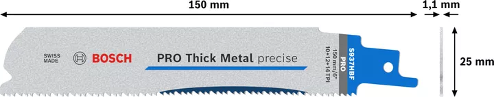 Pilový list PRO Thick Metal precise S937HBF