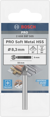 Záhlubník PRO Soft Metal HSS