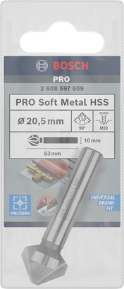 Záhlubník PRO Soft Metal HSS