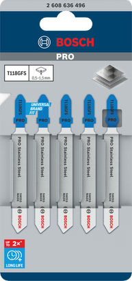 Plátek PRO Stainless Steel T118GFS