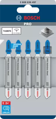 Plátek PRO Stainless Steel T118EFS