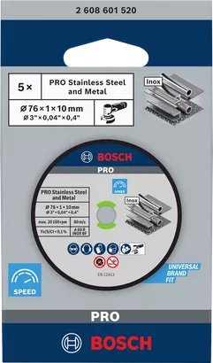 Kotouč PRO Stainless Steel and Metal