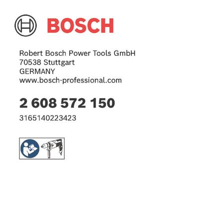 Bosch logo, Postal address, Electronic address, Safety icons