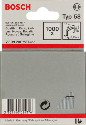 Feindrahtklammer, Typ 58 - Bosch Professional