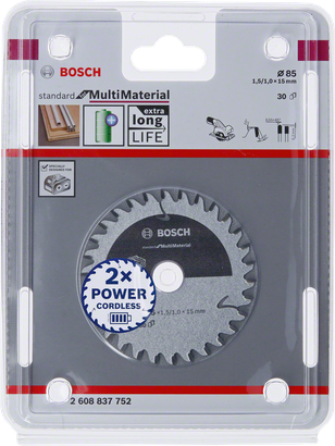 Bosch Material Kreissägeblatt Akkusägen Professional für Standard - Multi for