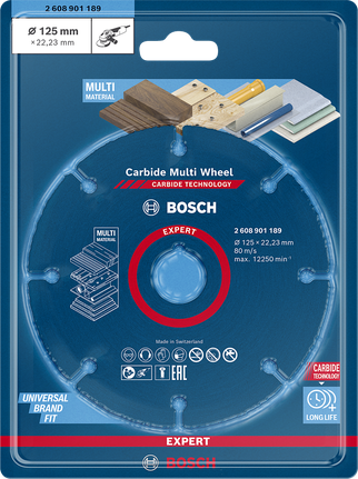 Disco de corte multimaterial para amoladora RATIO carburo Multiwheel