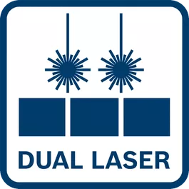  Kaks täpset laserit; täpne ja innovaatiline tänu lõikejoonele saelehe vasakul ja paremal küljel