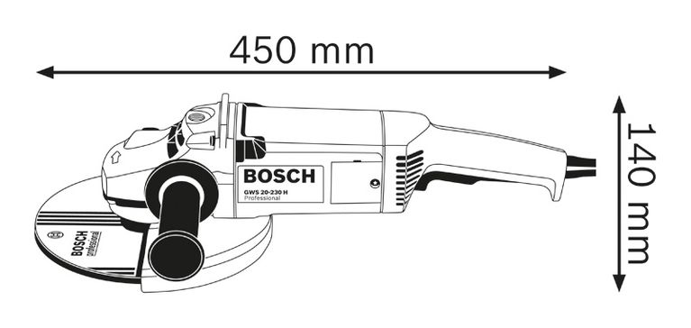 Meuleuse angulaire Bosch GWS 23-230 S (0601754073) au Meilleur Prix !